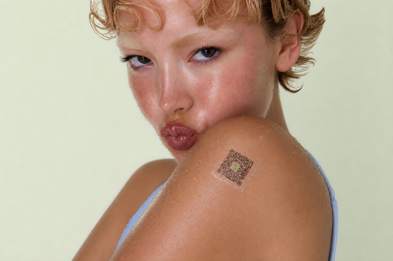 Person wearing a Vita patch